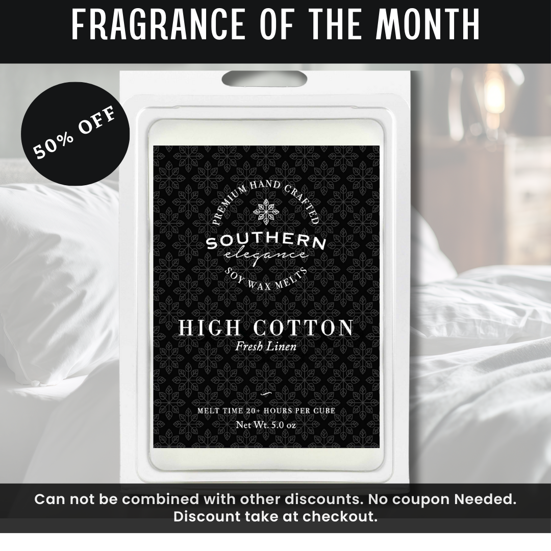 50% off Fragrance of the Month (High Cotton: Fresh Linen)