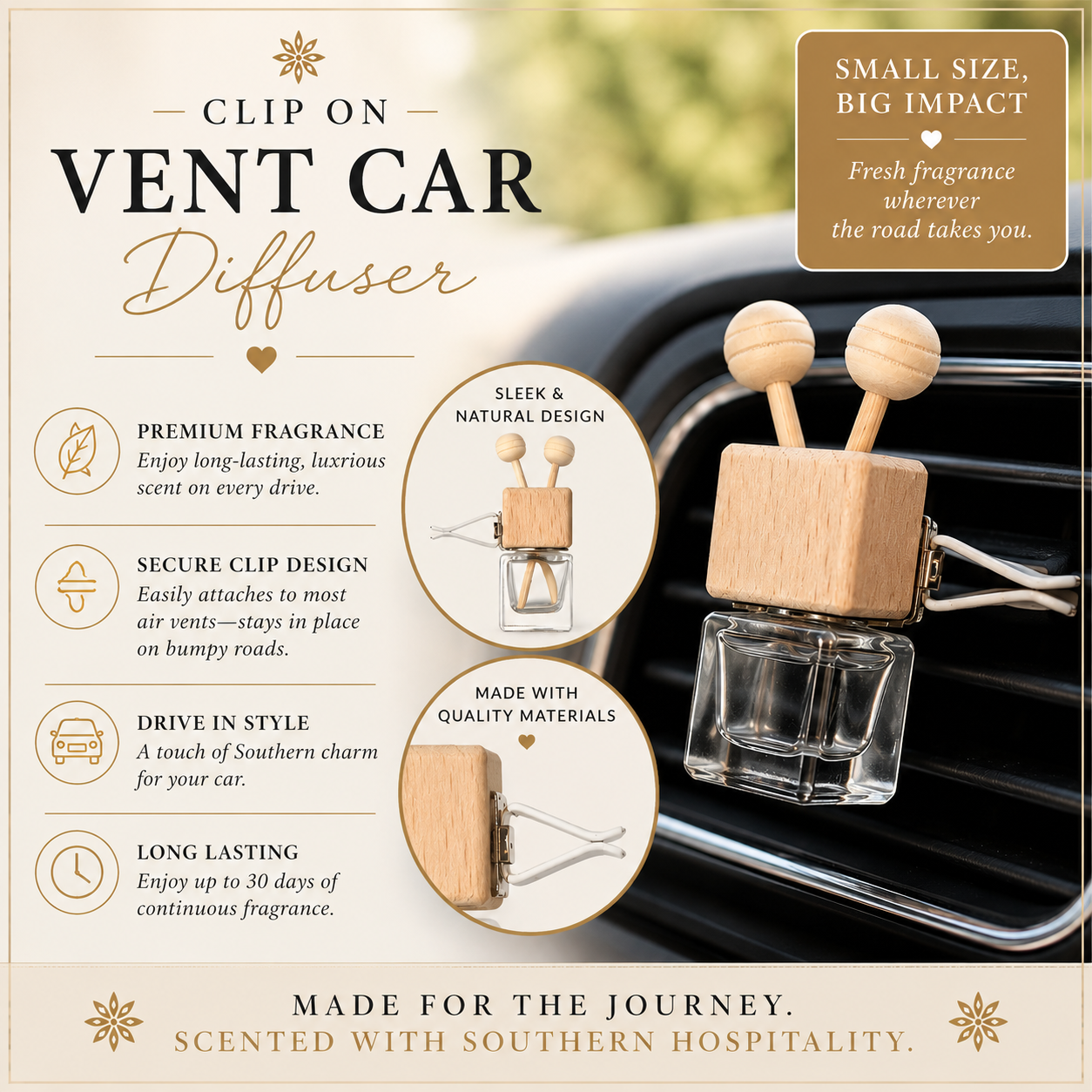 Clip On Car Diffuser