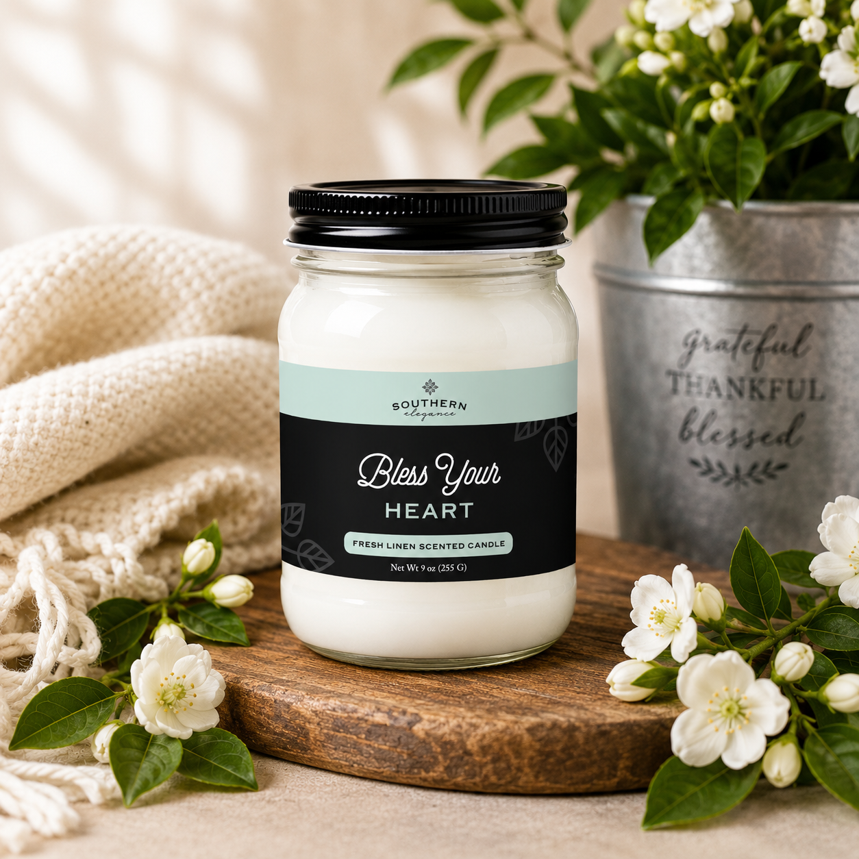 9 OZ CANNING JAR CANDLE