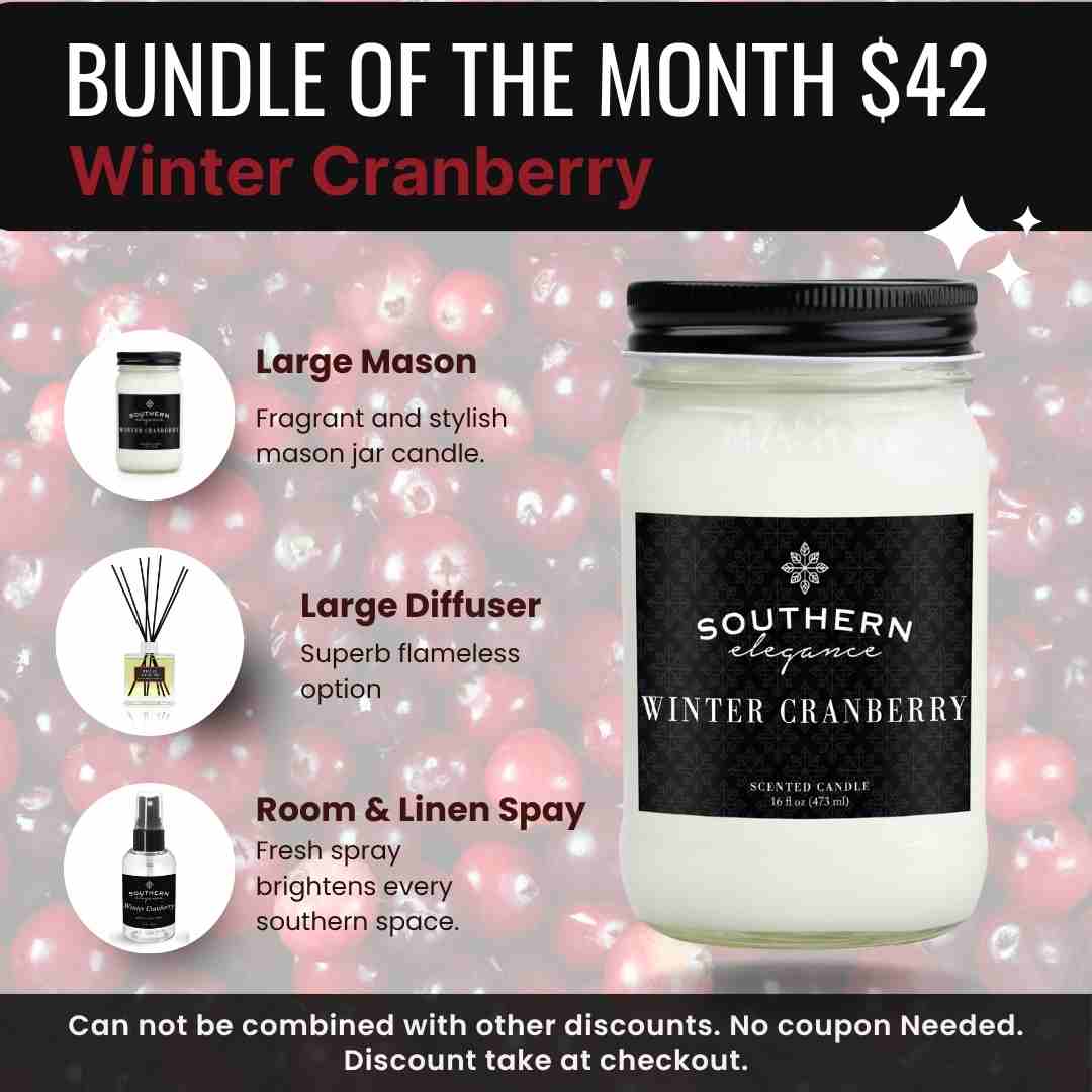 Bundle of the Month:  Mason Jar Candle, Diffuser, &amp; Spray (Pumpkin Souffle)