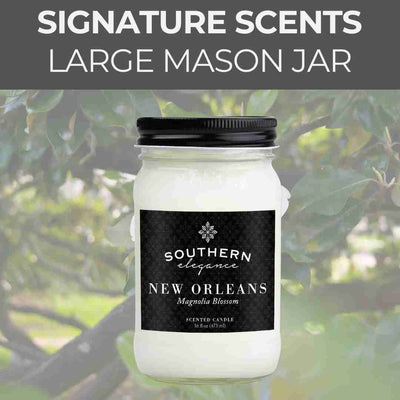 Large Mason Jar Candle: Signature Scent