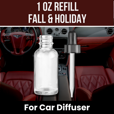1 oz Refill for Car Diffuser: Fall & Winter Scents