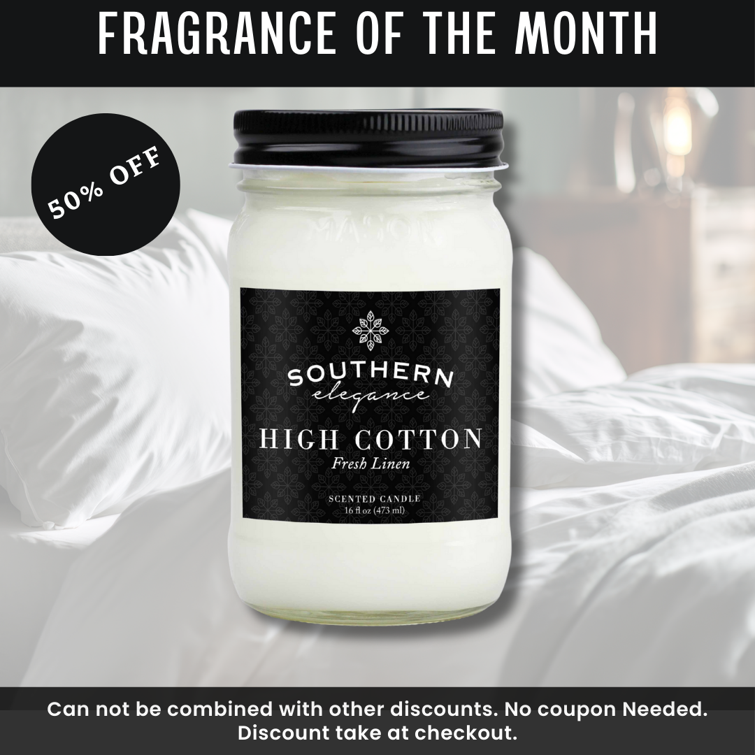 50% off Fragrance of the Month (High Cotton: Fresh Linen)