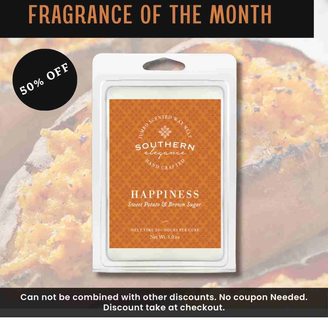50% off Fragrance of the Month (Sweet Potato & Brown Sugar)