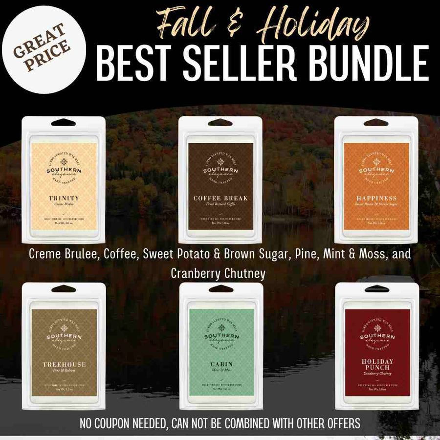 Bundle 6 Jumbo Wax Melts (Jubilee Fall & Holiday)