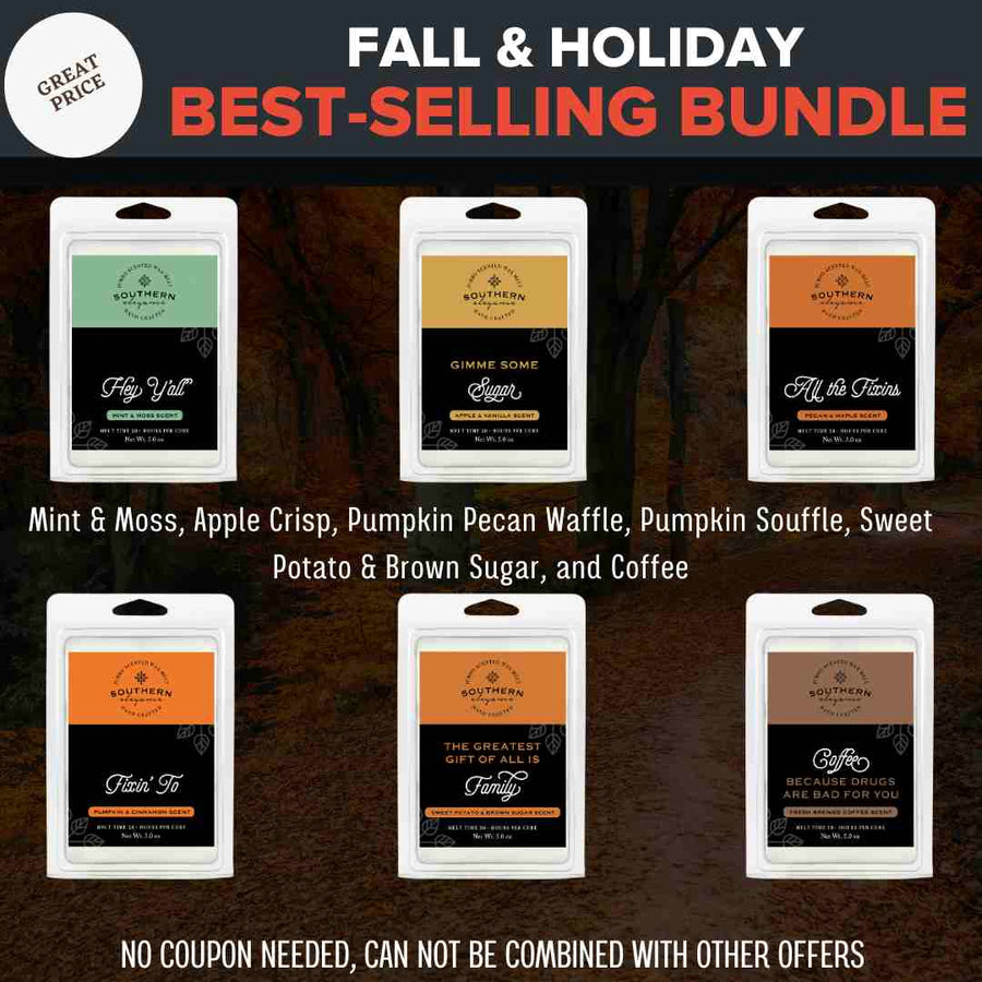 Bundle 6 Melts Fall & Holiday (Southern Sayings)