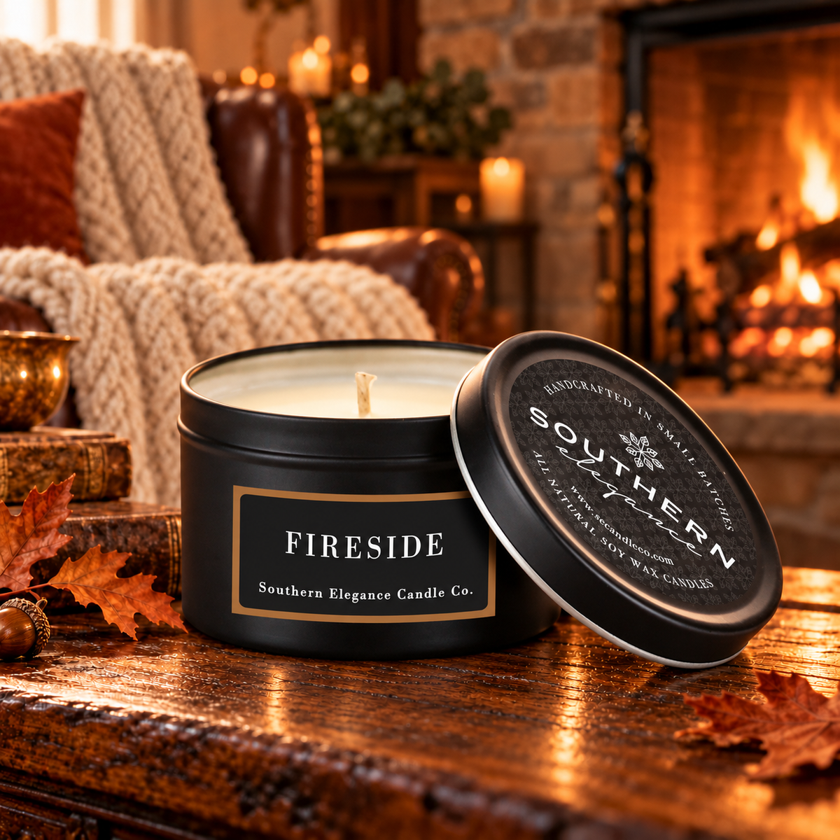 6 oz Travel Tin: Fall & Winter Scents Candle