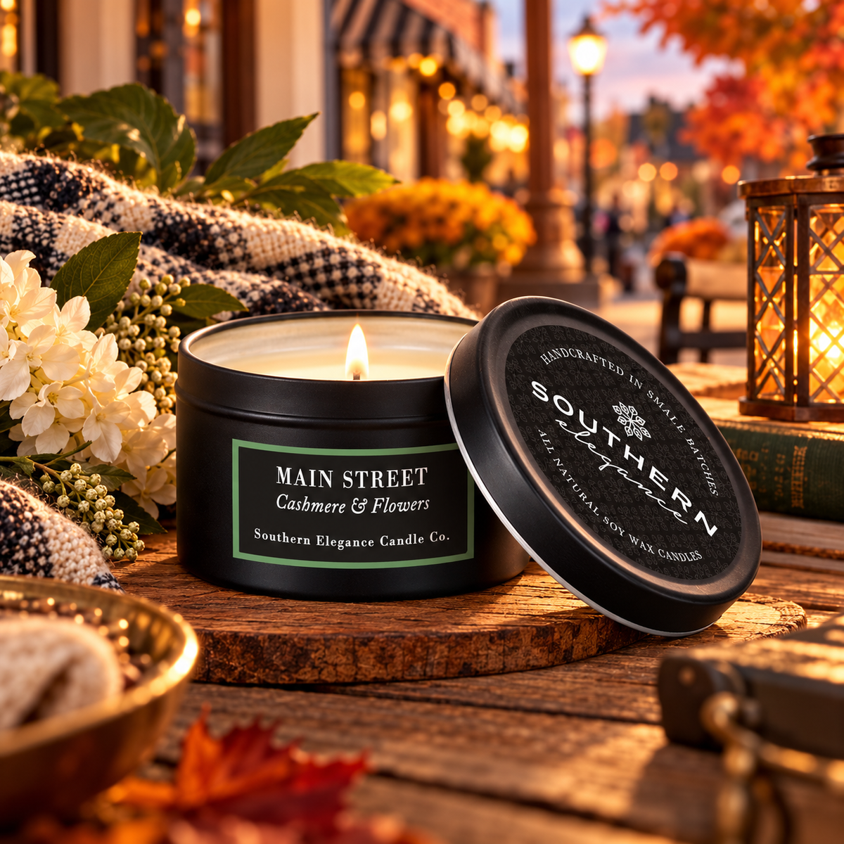 6 oz Black Travel Tin: Spring and Summer Scents Candle