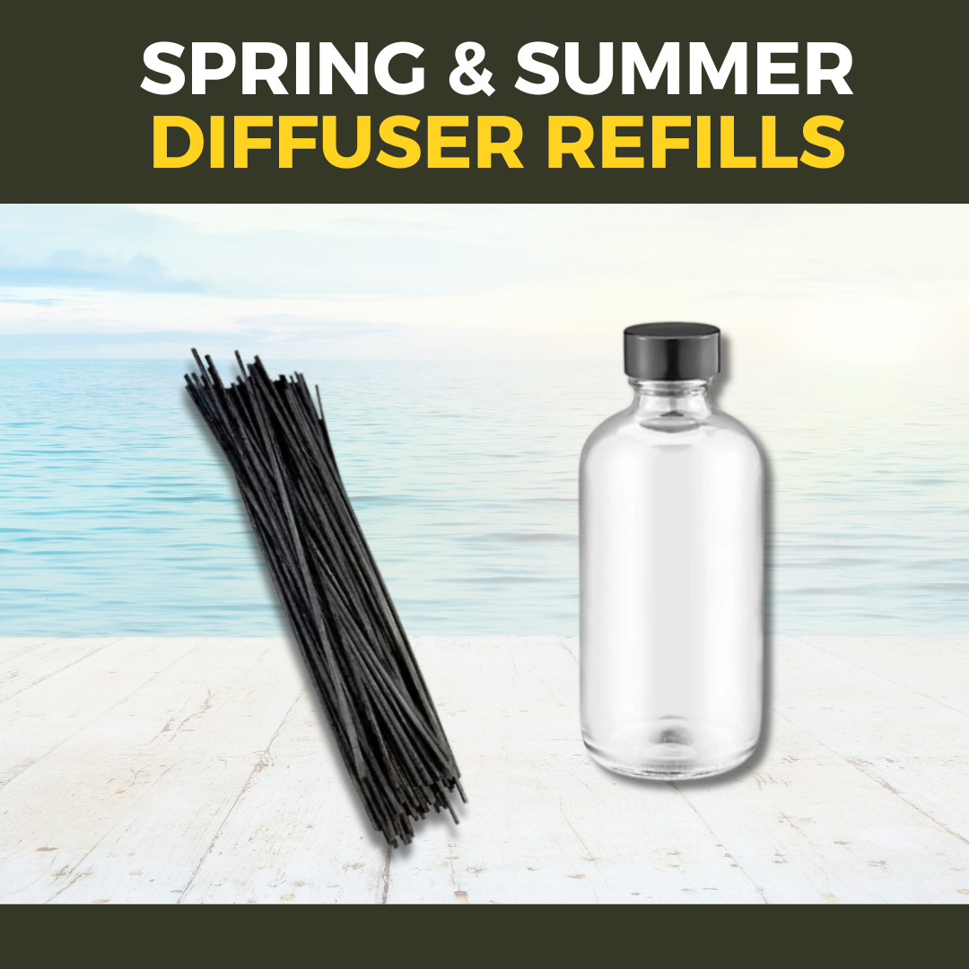 (Refill) Spring and Summer Collection: 4 oz Diffuser with Black Reeds